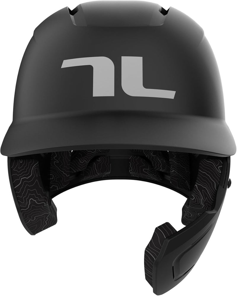 TUCCI Potenza Batting Helmet with Jaw Flap, L/XL, Matte Black, Right-Handed Hitter - Image 2